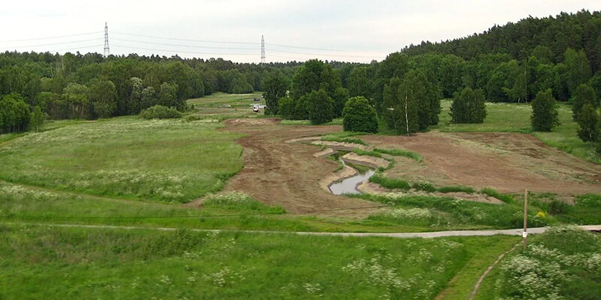 Järva cykelled i Stockholm – vy från cykelrutten