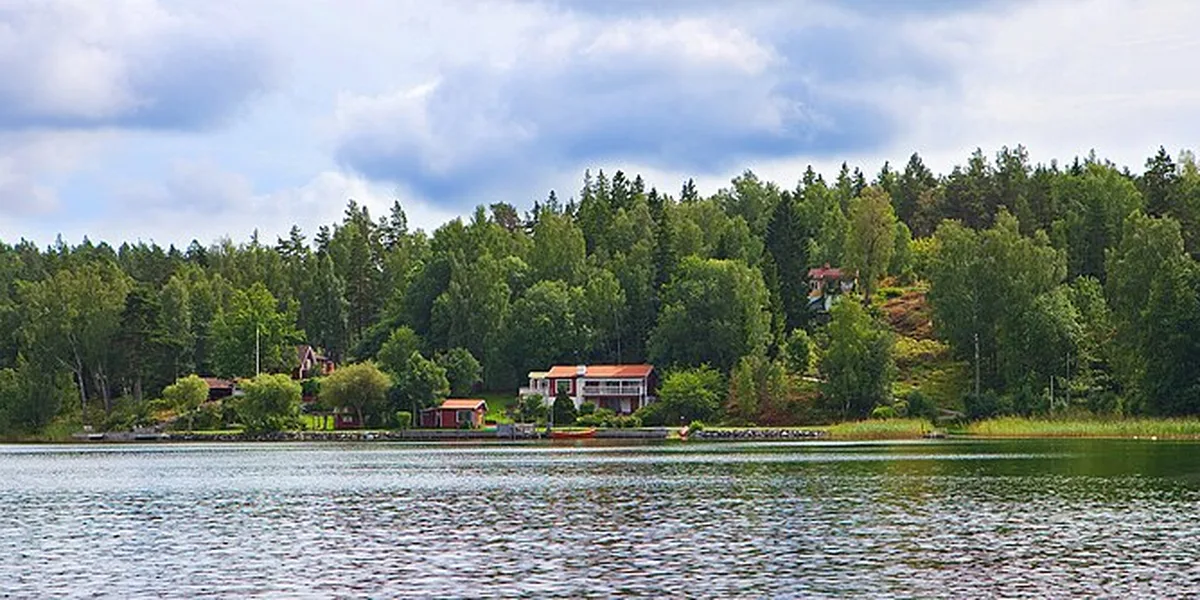 Värmdöleden i Stockholm – vy från cykelrutten